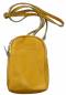 Preview: Kleine Tasche, Handytasche sonnengelb, echtes Leder