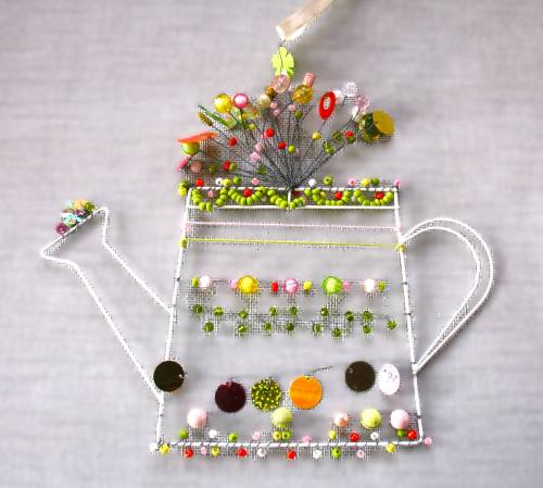 Funkel Perlen Giesskanne, pastell