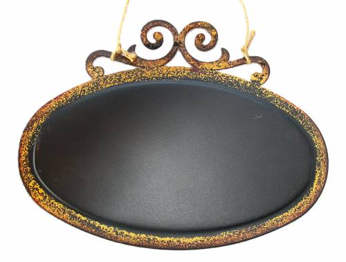 Motto-Hängetafel aus Metall/Rost