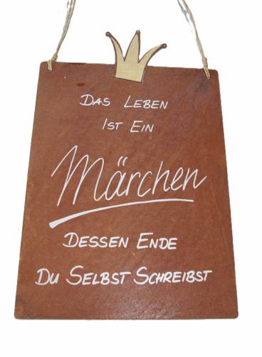 Rostige Metalltafel Märchen von Badeko