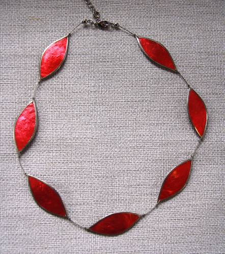 Collier WAVY in pink, Muschelcapiz