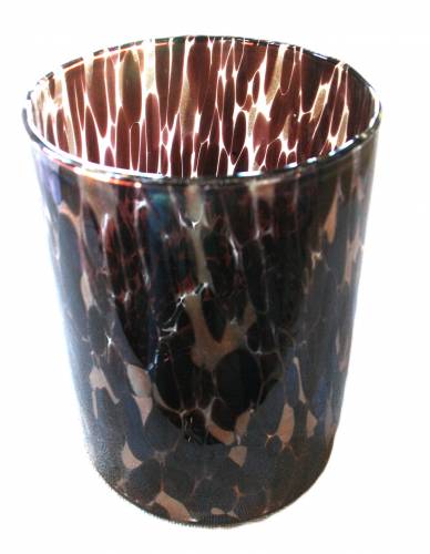 Windlicht "Milov", maroni-gold, L