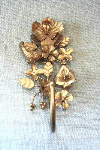 Wandhaken Blume gold, Rice A/S
