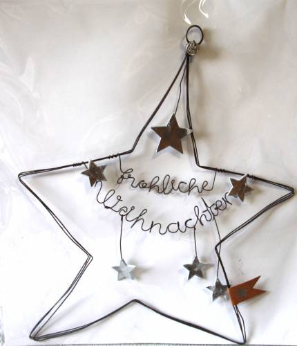 Schmuckstern "Fröhliche Weihnachten", von "Good old friends", Mod. 12653