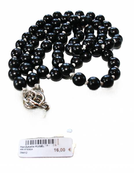Handykette Kugeln, schwarz