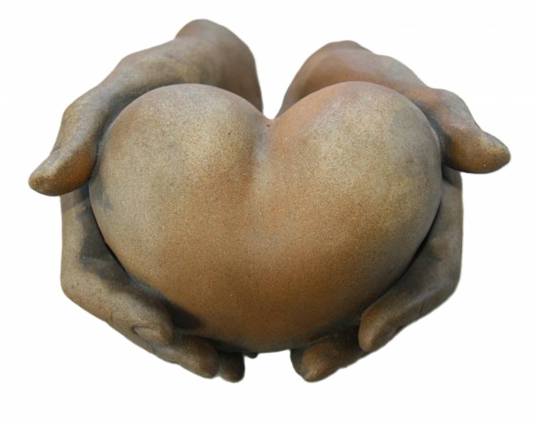 Herz in Händen, Rosteffekt