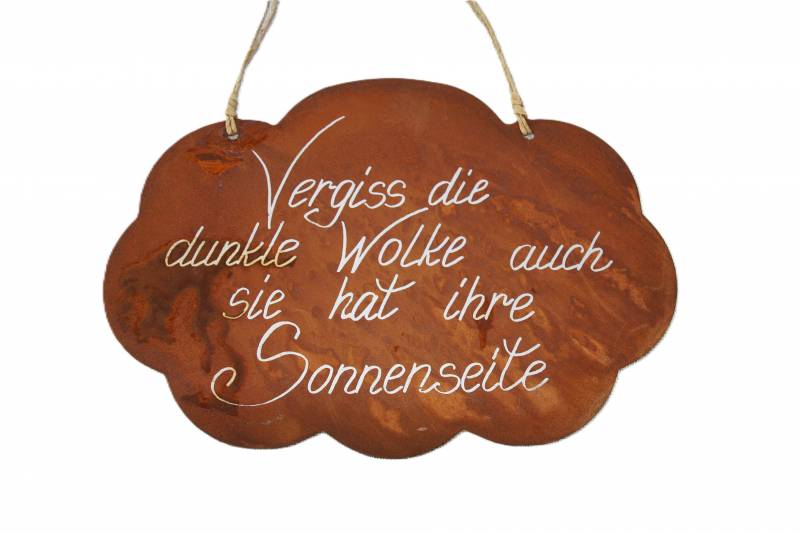 Schild Wolke mit Spruch, von Badeko