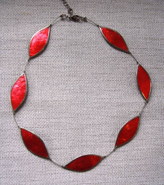 Collier WAVY in pink, Muschelcapiz