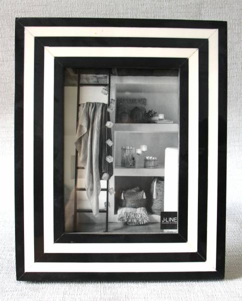Bilderrahmen schwarz-weiß, für Fotos 13 x 18 cm, von Jolipa Mod. 96953