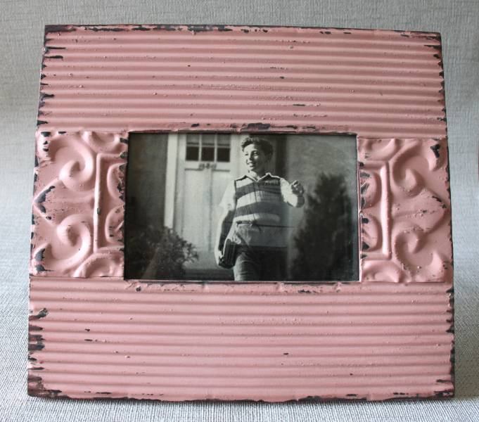 Metall-Bilderrahmen rosa von LaFinesse Mod. Nr. em 3273