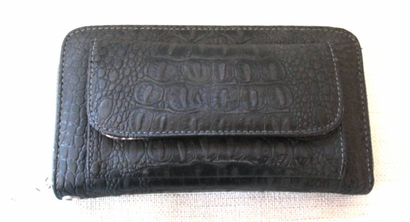 Geldbörse Picknick Black-Grey mit Handriemen