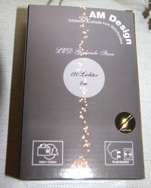 Sternenlichterkette LED, In-/Outdoor 120 Lichter, von AM Design, Mod. 11836