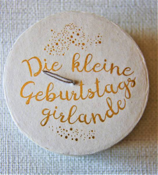 Kleine Geburtstags-Girlande in der Dose
