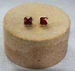 Ohrstecker Orient mit Red Agate Steinen von Sence Copenhag