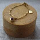 Armband mit Purple Aventurin von Sence Copenhagen, Worn-Gold
