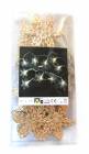 Lichterkette Schneeflocke gold, batteriebetrieben