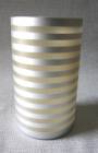 Weiß-Gold gestreiftes Glas, 20 cm hoch, von Jolipa Mod. 66147