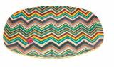 Melamine-Platte mit Zigzag-Print von Rice